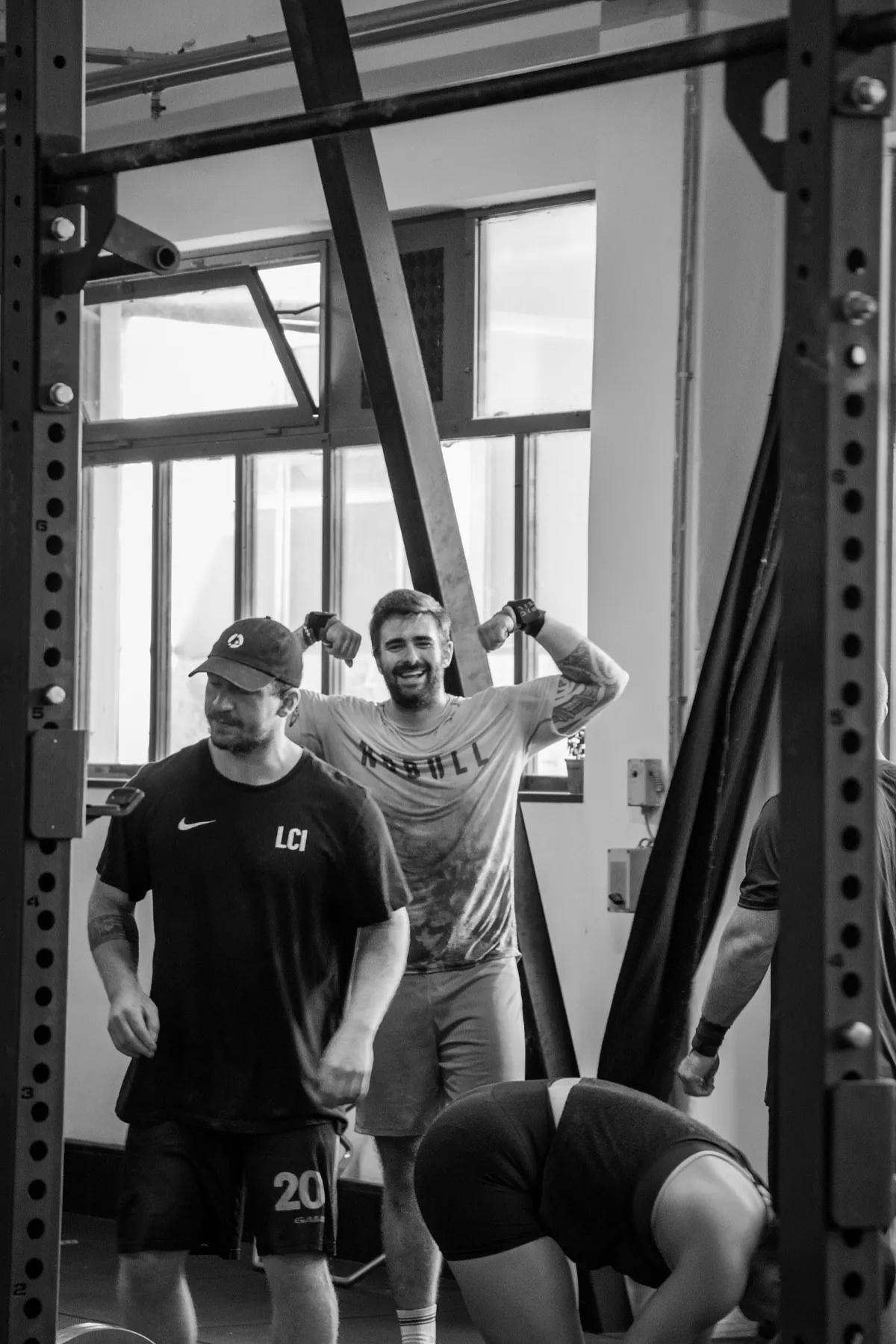 Die Gentle-Giants-Crew beim Training